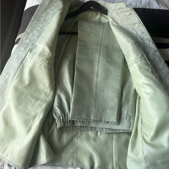 Traditional Indian Jacket - Sage Green - Picture 6 of 6
